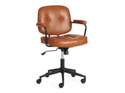Кресло ALFA иск. кожа, Brown (коричневый)